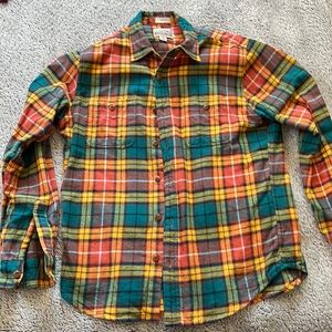 J crew mens mid weight flannel medium